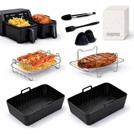 Set d’accessoires Airfryer – Compatible avec friteuses à air chaud – XXL – Multi-usage (1/5)