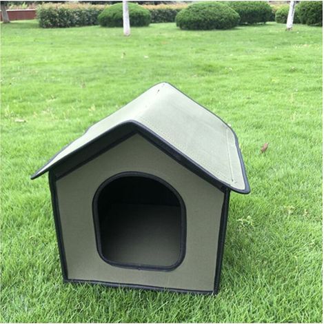 Outdoor Folding Pet Cat Dog Pet Tent Army Green 504045cm (1/5)