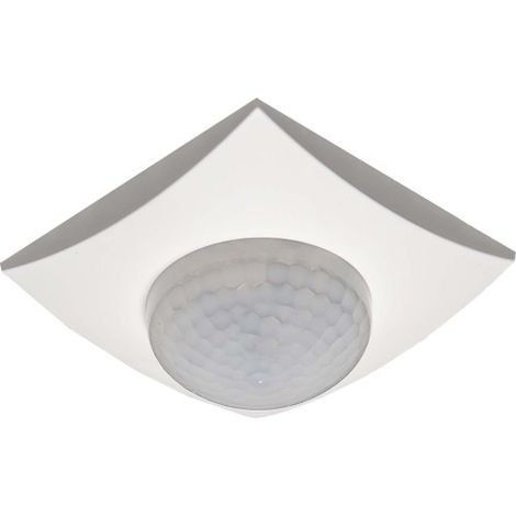 DÉTECTEUR DE PRÉSENCE KNX 360°, 3 PYRODÉTECTEURS, CONTRÔLE À LUMIÈRE CONSTANTE, BLANC PUR MAT SCN. MDT SCN-P360K3.03
