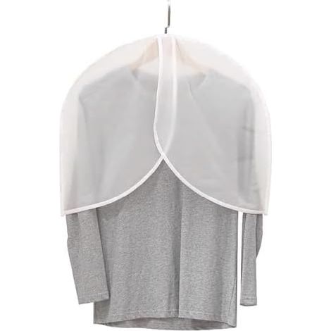Shirt Cover, Garment Rack Cover, Men's Suit Cover, Shoulder Covers for Garments (Pack of 10), Hanging Garment Covers, PEVA Garment Bags, For Shirts, Suits, 4560cm (1/5)
