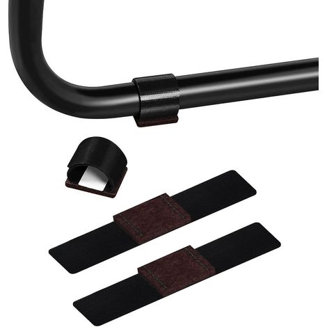 Lot de 24 patins en feutre avec fixations auto-agrippantes pour fauteuils traîneaux, protège-sols en feutre enveloppants, permettent de déplacer facilement les tabourets sans risque de rayures. (1/5)