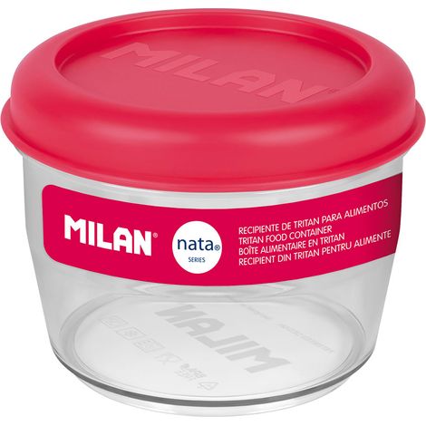 Brotdose de tritan luftdicht rund 0,5l cream® 624 rosa
