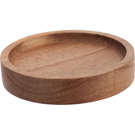 Portasapone rotondo in acacia - acacia - Tendance