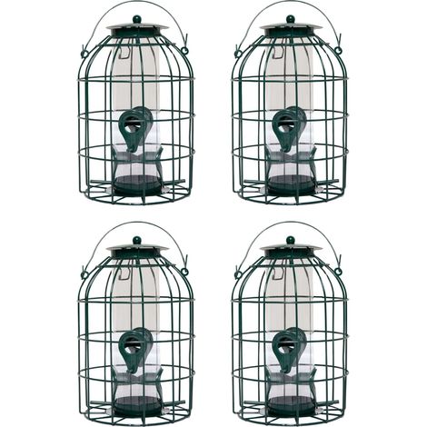 Pack of 4 Wild Bird Seed Feeder Cage with Squirrel Guard (1/5)