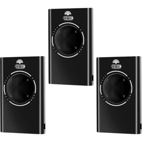3-Piece 868MHz Garage Door Transmitter Remote Control, 4-Channel Gate Remote Control Compatible with XT4 868 SLH LR, XT4 868 SLH, XT2 868 SLH LR, XT2 868 SLH (Black) (1/4)