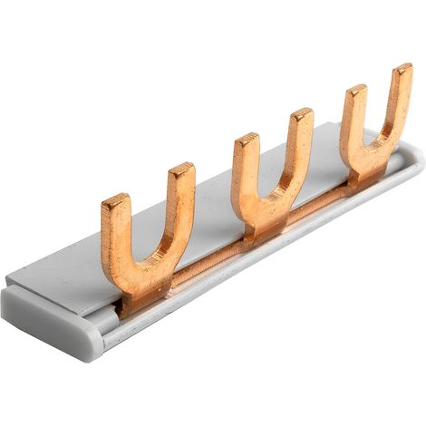 Sbarra di collegamento a pettine, quadro elettrico monofase trifase trimodulare 10MM2 63A (1/5)