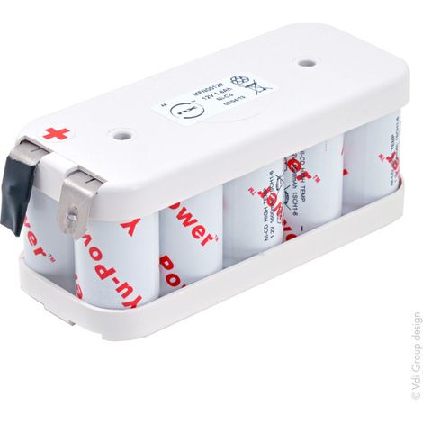 NX - Batterie eclairage secours 10x SC HT 10S1P ST2 12V 1.6Ah Cosse