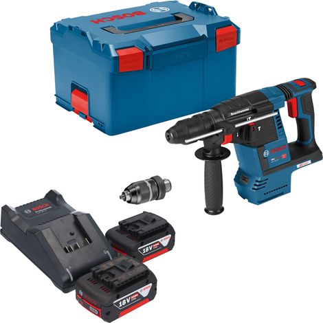 Bosch GBH 18V-26 F Professional Marteau perforateur sans fil 18 V 2,6 J SDS plus Brushless + 2x batterie 5,0 Ah + chargeur + L-Boxx (1/5)