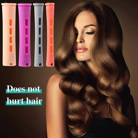 20 Bigoudis de permanente cheveux, lot de 5 tailles, rouleaux plastique froid, tiges à friser professionnelles, accessoire coiffure pour salon (1/5)