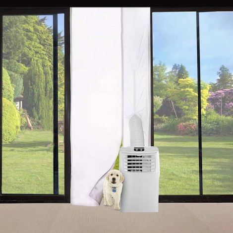 Kit calfeutrage climatiseur 210x90cm pour porte fenêtre - Facile à installer et universel (1/4)
