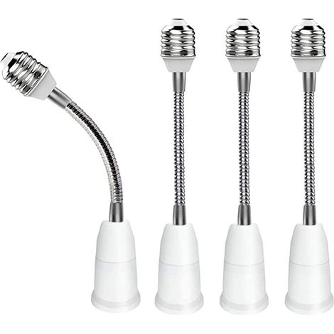 Nonbranded 4 Pièces E27 à E27 Prolongateur Adaptateur Lampe D extension Rallonge des Ampoul Conversion D interface pour Ampoules Et éclairage