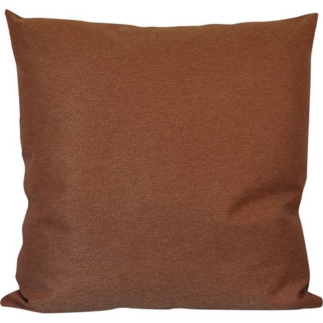 Coussin décoratif déhoussable hydrofuge 65x65 Nettuno - Marron foncé (1/4)