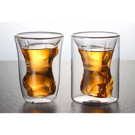 Verre à double paroi pour hommes et femmes, verre à whisky, verre à bière et spiritueux, verrerie sculptante pour hommes. (1/5)