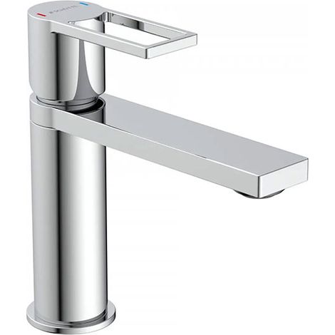 Mitigeur lavabo chromé - Robinet monocommande - Poignée centrale - MIT/MAN/CRO
