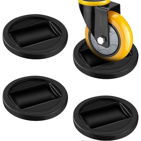 Mabor 4er-Pack Bettstopper gegen Verrutschen von Möbelrollen, rutschfeste Rollenkappen für Sofarollen (1/4)