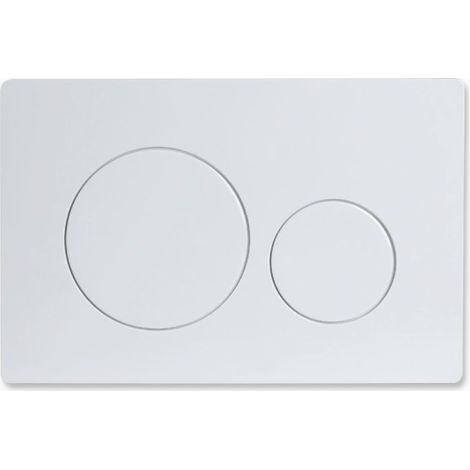 Plaque de commande compatible Geberit Sigma20 à double chasse : blanc. chrome poli (référence équivalente 115.882.KJ.1) (1/4)