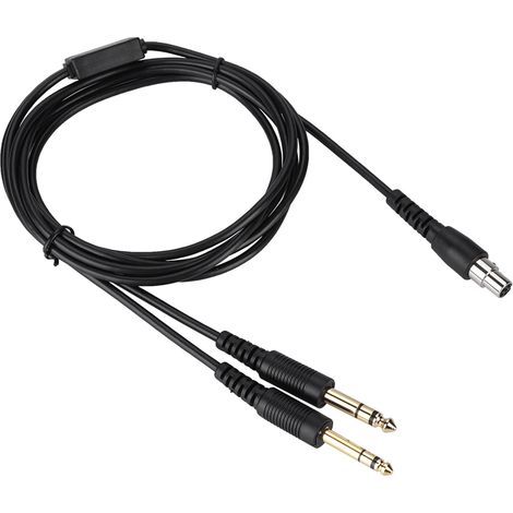 Câble de remplacement 200cm pour casque d'aviation avec interrupteur et adaptateur pour pilotes DIY (1/5)