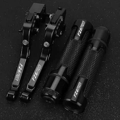 Ensemble de poignées pliables et réglables pour leviers de frein et d'embrayage de moto, compatible avec Yamaha FZ6 Fazer 2004-2010