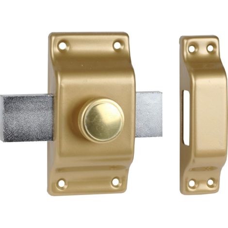 Verrou à bouton BLOCTOUT bronze - BRICARD - 520040 (1/3)