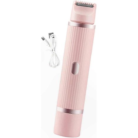 Rasoir féminin compact à double tête pour visage et maillot, design ergonomique et portable, épilateur doux pour femmes, outil de rasage précis (1/5)