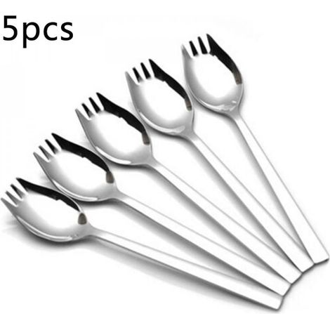 Spork - Cuillère-fourchette En Inox - 19 x 3,5 Cm - Pour Cuisine Maison Et Professionnelle - 1 Pièce (1/5)