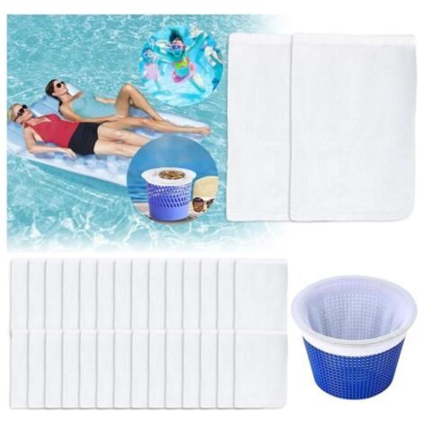 30 Stück Poolskimmer-Socken, Poolfilter-Socken, superelastischer, wiederverwendbarer Skimmer-Vorfilter (1/5)