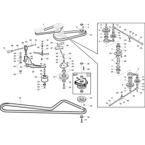 Kupplungssatz für Traktor-GTR-Modelle ORIGINAL GIANNI FERRARI BFB 95597010000