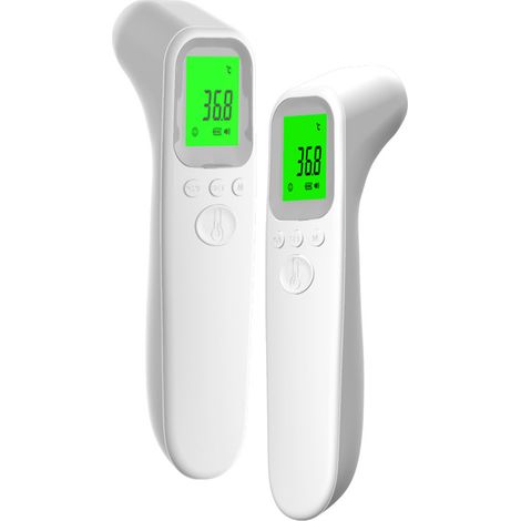 Pistolet thermométrique intelligent sans contact pour bébé, thermomètre mécanique à double usage avec télécommande, mesure de température précise, adapté aux nourrissons et jeunes enfants (1/4)