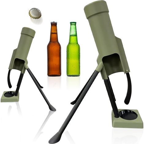 Verbesserter Bierflaschenöffner, Mörser-Flaschenöffner, Bierflaschenöffner-Mörser, Granatwerfer – Mörser für Bars und Regale, Taktischer Kronkorkenwerfer (1/5)