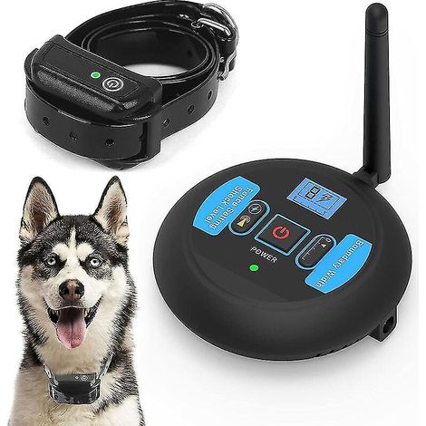 Système de clôture électronique sans fil pour chiens, système de barrière de confinement invisible pour animaux de compagnie - (1/5)