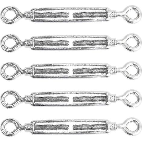 Lot de 5 tendeurs de câble à œillet réglables en acier inoxydable M8, compatibles avec différentes marques. (1/5)