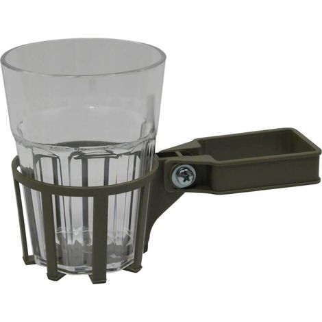 Porte-Boisson pour balancelle avec Tube carré Champagne, gobelet Transparent (1/5)