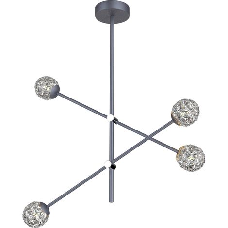 Lampadario Candellux Paksos cristallo nero 4xG9 IP20 (1/4)