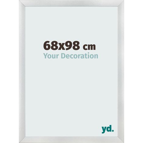 yd. - Cadre photo 68x98 - Argent Mat - MDF - Pisa (1/5)