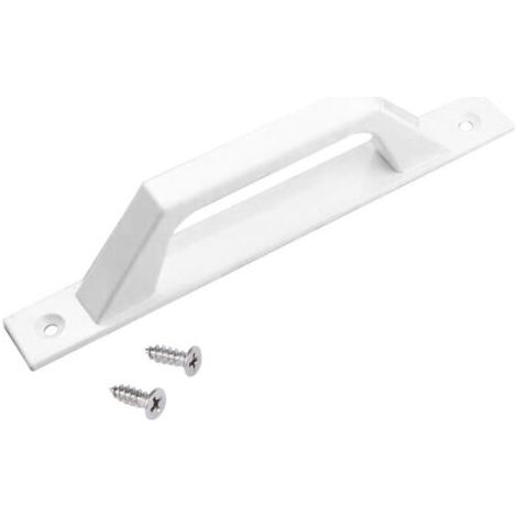 royaluxe-Poignée de porte droite en Aluminium Poignée pour portes coulissantes ou partes battantes 200 x 23 x 42 mm Poignée droite fonctionnelle et confortable Couleur Blanc (1/4)