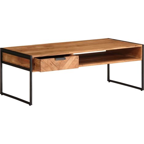 Maison Exclusive - Table basse 110x55x40 cm bois massif d'acacia (1/5)