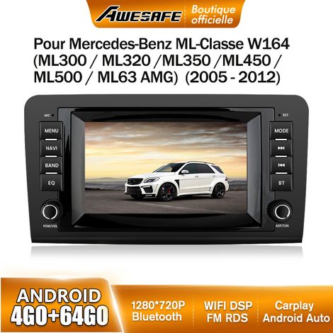 AWESAFE 4G Autoradio Android 13 pour Mercedes Benz ML-Classe W164/GL-Classe X164 (2005-2012) 4Go+64Go 8'' Écran Carplay Android Auto (1/5)