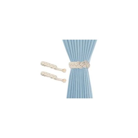 Lot de 2 Attache Rideau, Embrasses à Rideaux Magnétiques, Retenues de Rideaux, Curtain Tiebacks Magnetic Curtain Ties, Embrasse pour Rideaux Aimanté, Corde Decoration pour Rideau sans Perceuse-Crezuo