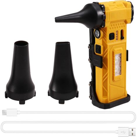 Turbo jet ventilateur avec lumière 110000RPM réglable Speed cheveux sèche-linge aspirateur air poussière souffleur (1/5)