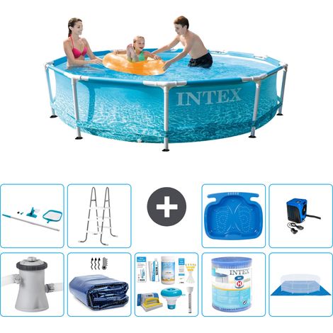 Intex Piscine Tubulaire Ronde - 305x76 cm - 10-pièces S31404 (1/5)