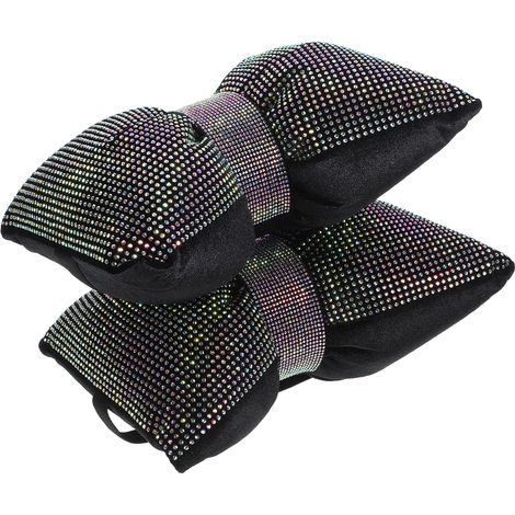Coussins 2 pièces. de voiture avec boucles à strass, coussins ergonomiques en matériau (1/5)