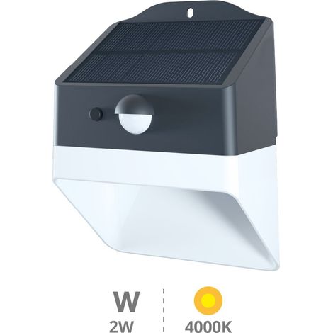 Aplique solar LED Senise con sensor de movimiento y crepuscular 2W 4000K (1/5)