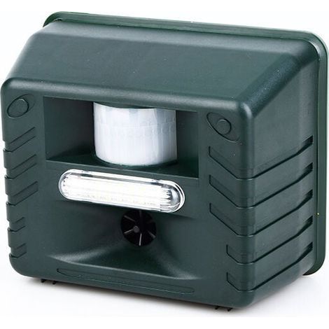Dissuasore a ultrasuoni per animali con rilevamento a infrarossi, repellente elettronico per uccelli e topi da interno ed esterno, 1 pezzo (1/4)