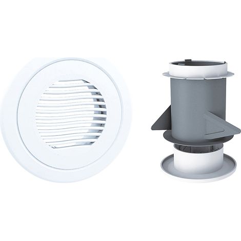 Axelair – Bouche VMC d'extraction et insufflation réglable Ø80 – Conduit 80mm – Pour espaces confinés – Installation facile et rapide