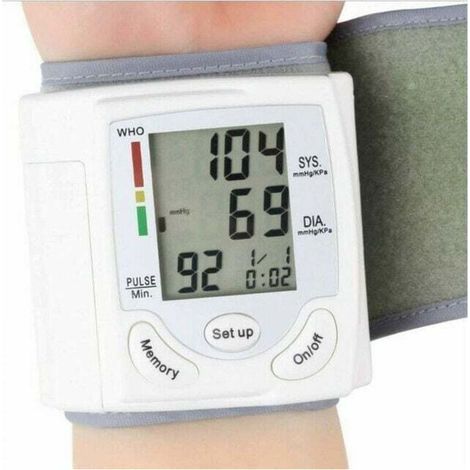 Misuratore di pressione sanguigna da polso - Misuratore di pressione sanguigna intelligente e professionale, rilevamento automatico dell'ipertensione e delle aritmie cardiache. (1/5)