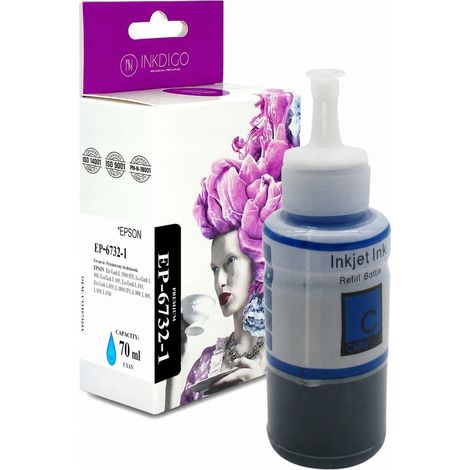 Inchiostro Inkdigo T6732 compatibile con Epson EcoTank L1800ITS L805 L810 L1800ITS certificato TÜV. (1/4)