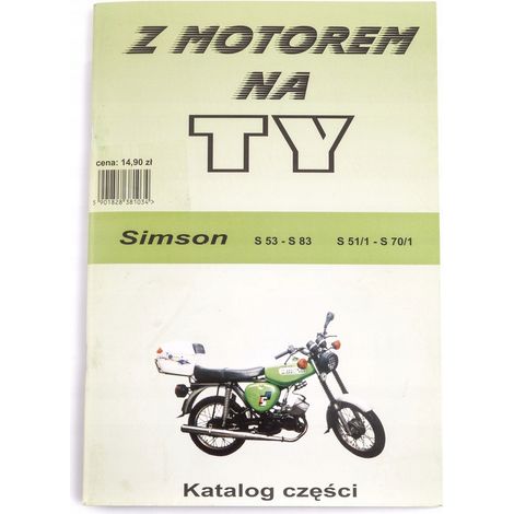 TEILEKATALOG DIAGRAMM HANDBUCH SIMSON S51 S70 S53 S83 BUCH