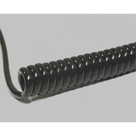 BKL Electronic 1506219 Spiralkabel Li12Y11Y 800 mm / 3200 mm 8 x 0.50 mm² Schwarz 1 St.