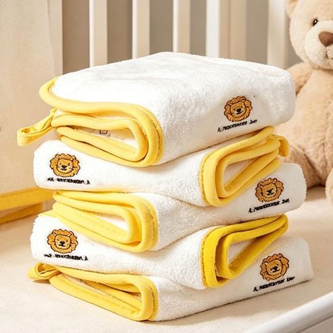 Lot de 5 petites serviettes avec boucle de suspension, serviettes de séchage à la main pour cuisine et salle de bain, super absorbantes, douces, lavables en machine, séchage rapide (1/5)
