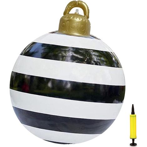 Boules de Noël 157cm, Décorations d'Arbre de Noël Gonflables Géantes pour la Décoration de Jardin, Boules Gonflables (1/5)